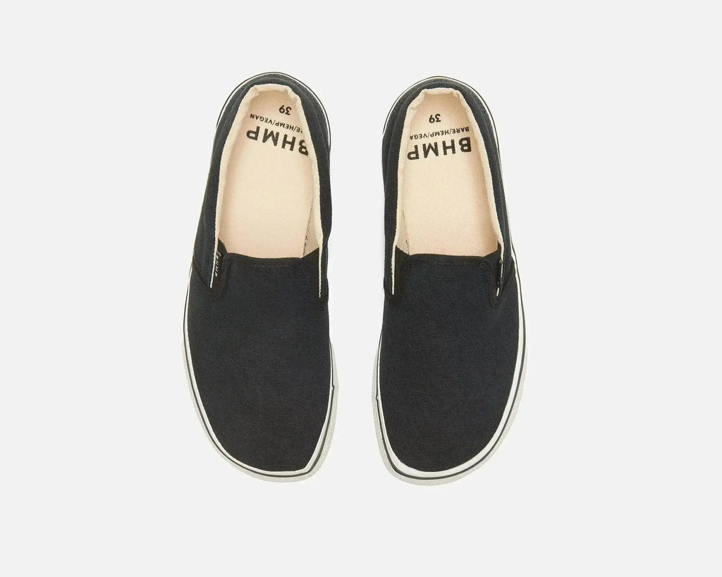 Bohempia Velik Black & White - Zapatillas sin cordones barefoot unisex negras