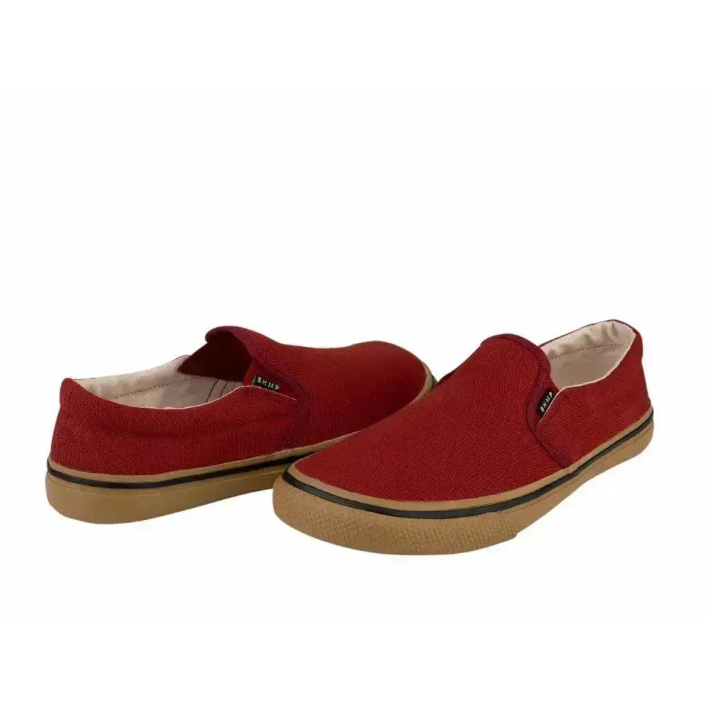Bohempia Velik Burgundy & Gum - Zapatillas sin cordones barefoot unisex granate