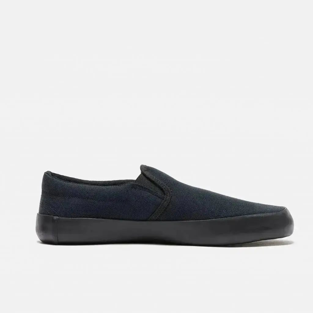 Bohempia Vikla 2.0 Black & Black - Zapatillas sin cordones barefoot unisex veganas negras