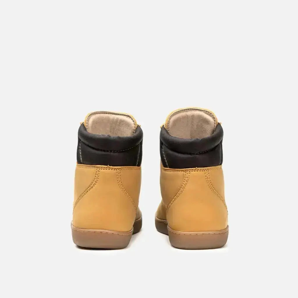 Bohempia - Yura Mustard - Botines barefoot veganos unisex mostaza