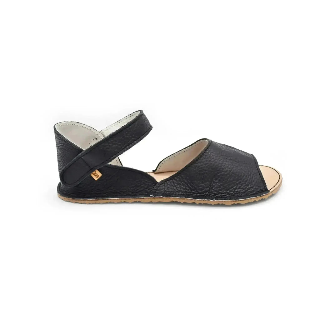 Cacles Barefoot - Akumal Black - Sandalias barefoot negras para mujer negras