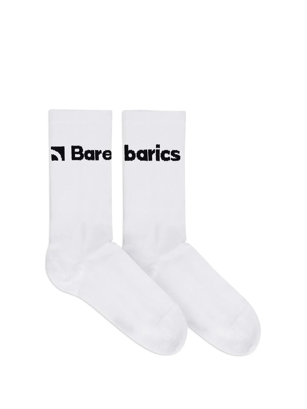 Barebarics - Barefoot calcetines - Crew - White - Big logo - 3 pack