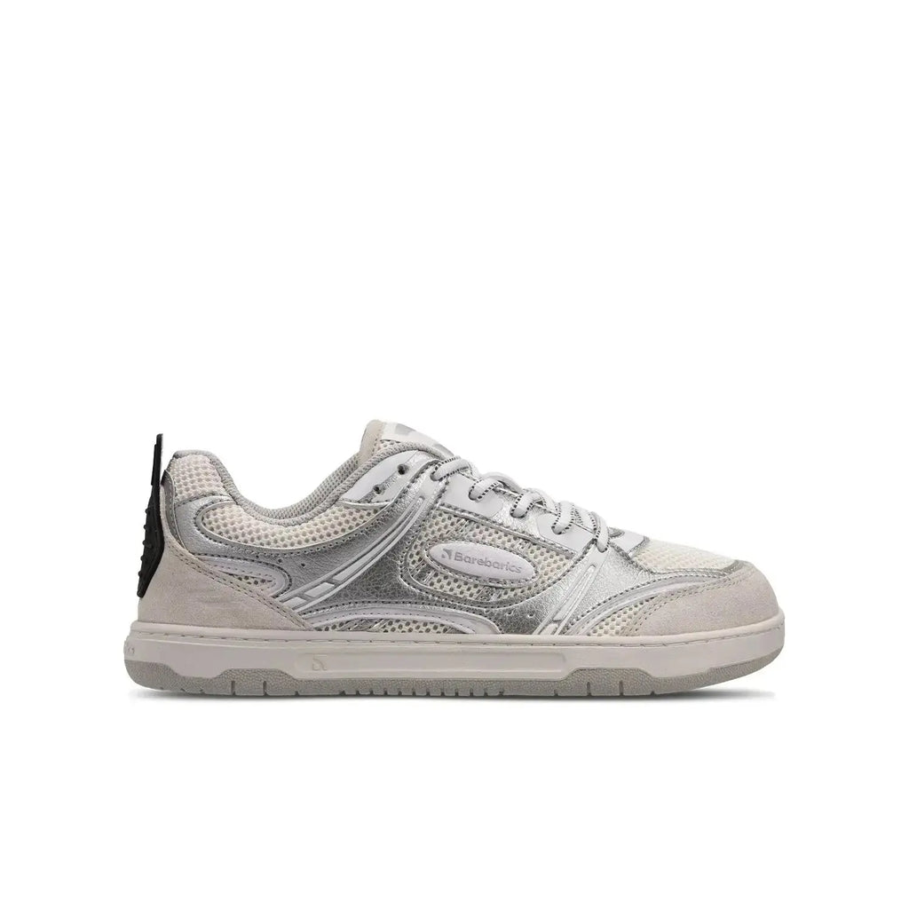 Barebarics - Dropsta Argent & Blanc - Chaussures barefoot