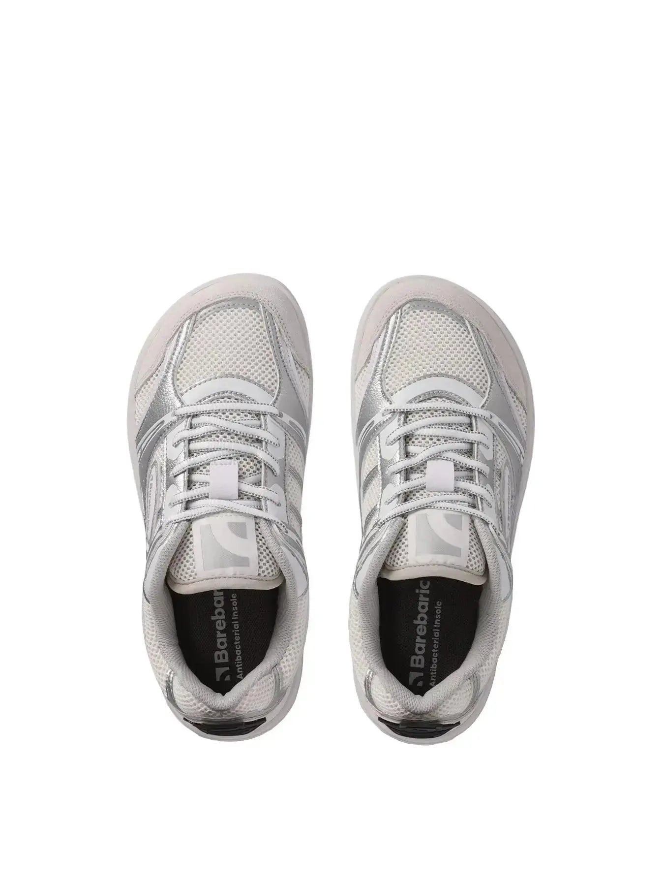 Barebarics - Dropsta Argent & Blanc - Chaussures barefoot