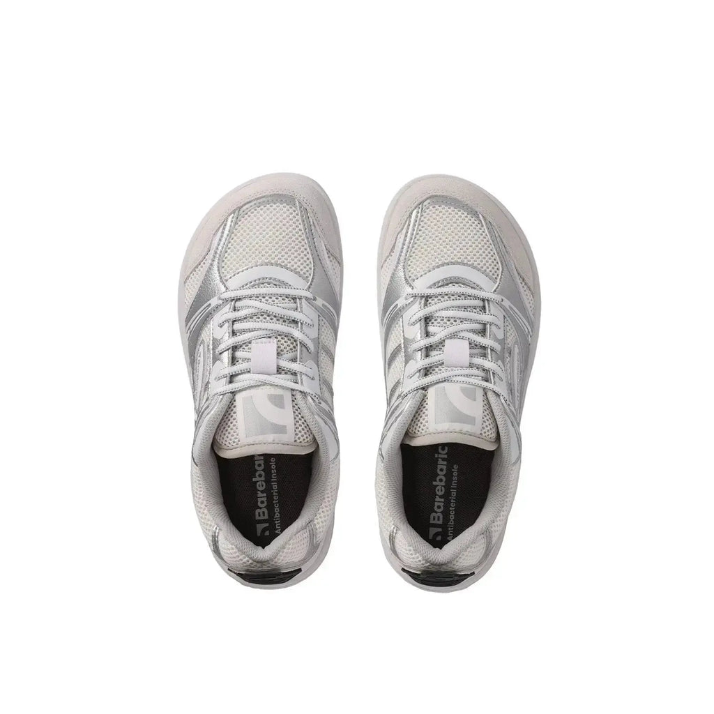 Barebarics - Dropsta Argent & Blanc - Chaussures barefoot