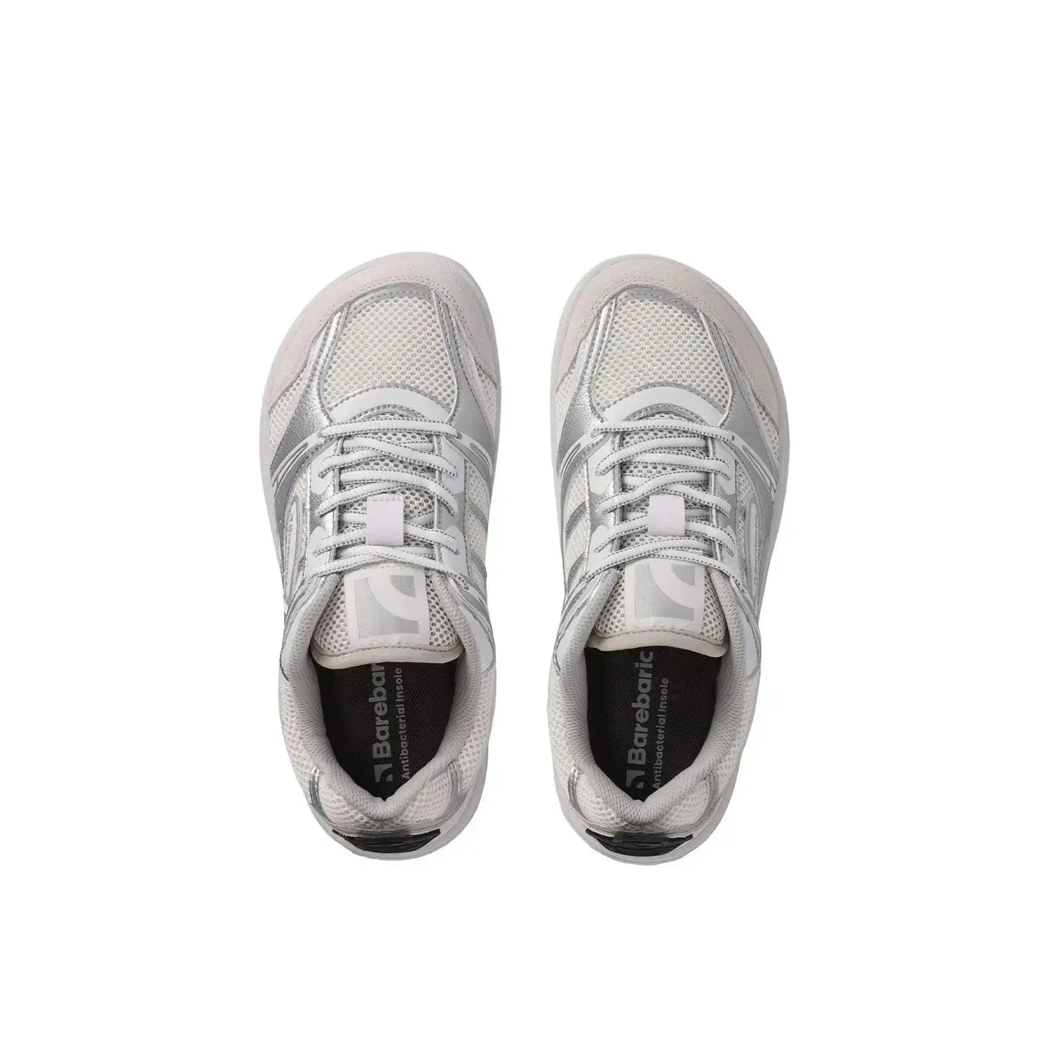 Barebarics - Dropsta Argent & Blanc - Chaussures barefoot