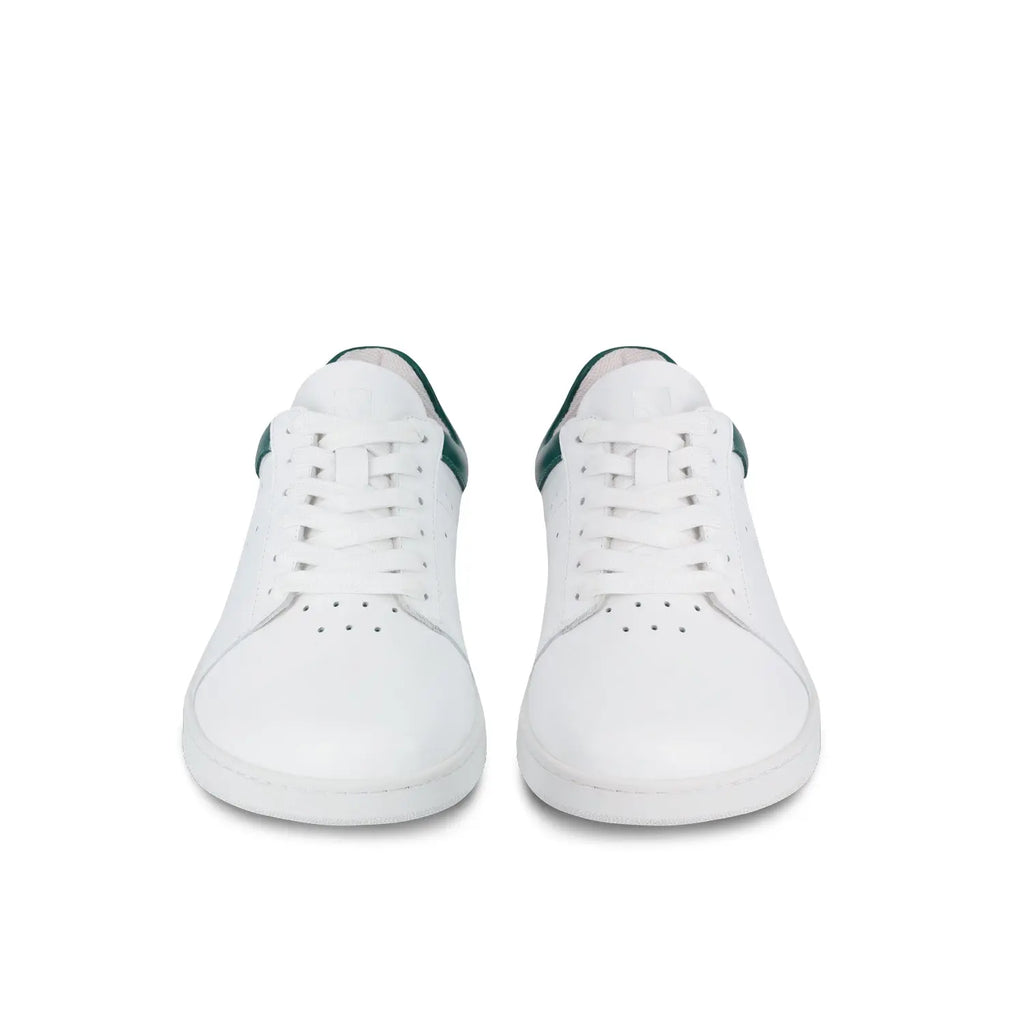 Barebarics - Enigma White & Dark Green - Zapatillas barefoot unisex blanco y verde