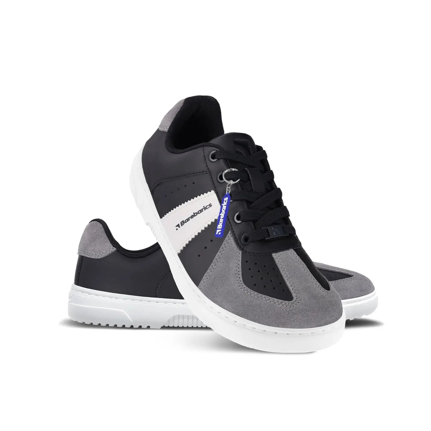 Barebarics - Icara Black & Dark Grey – Zapatillas barefoot unisex negro