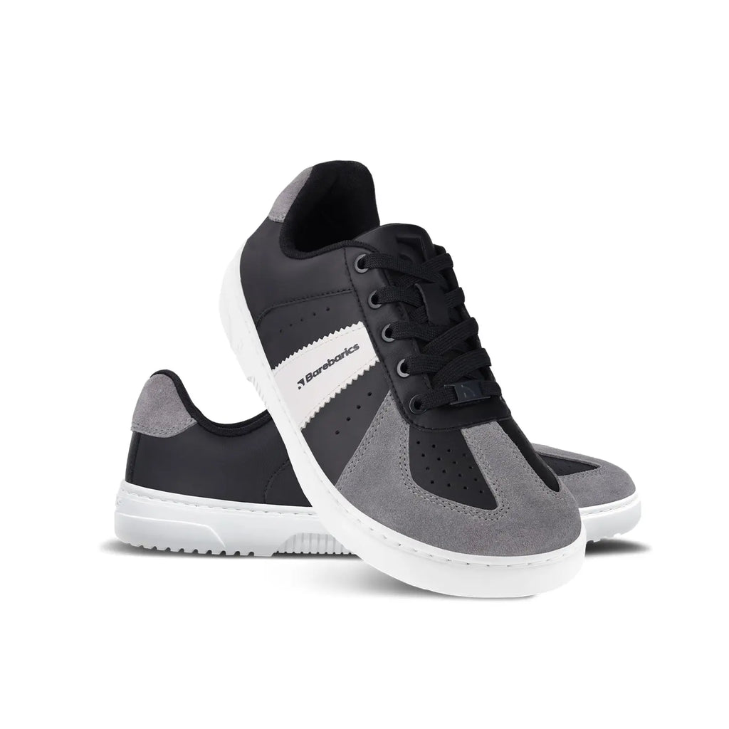 Barebarics - Icara Black & Dark Grey – Zapatillas barefoot unisex negro