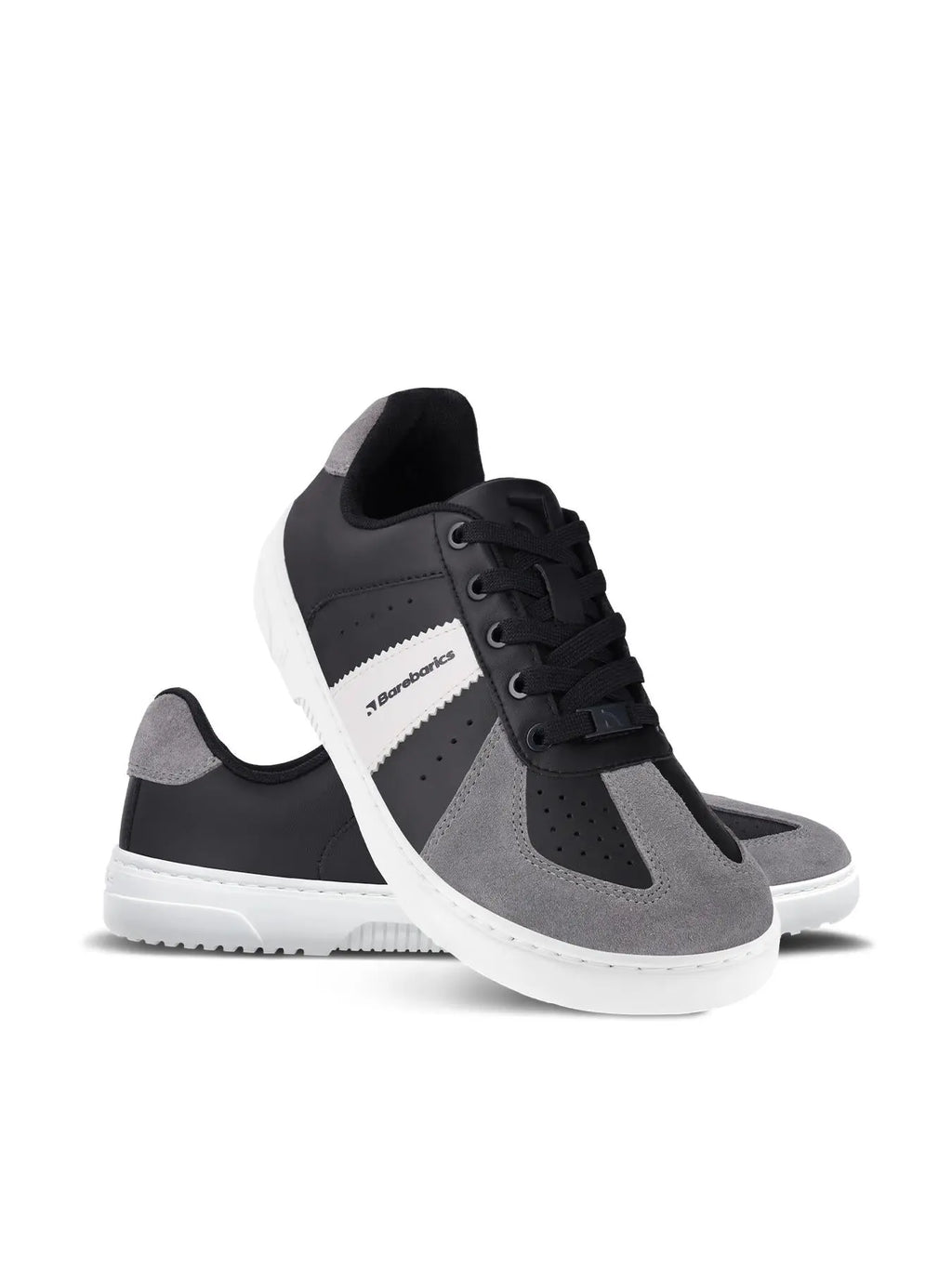 Barebarics - Icara Black & Dark Grey – Zapatillas barefoot unisex negro