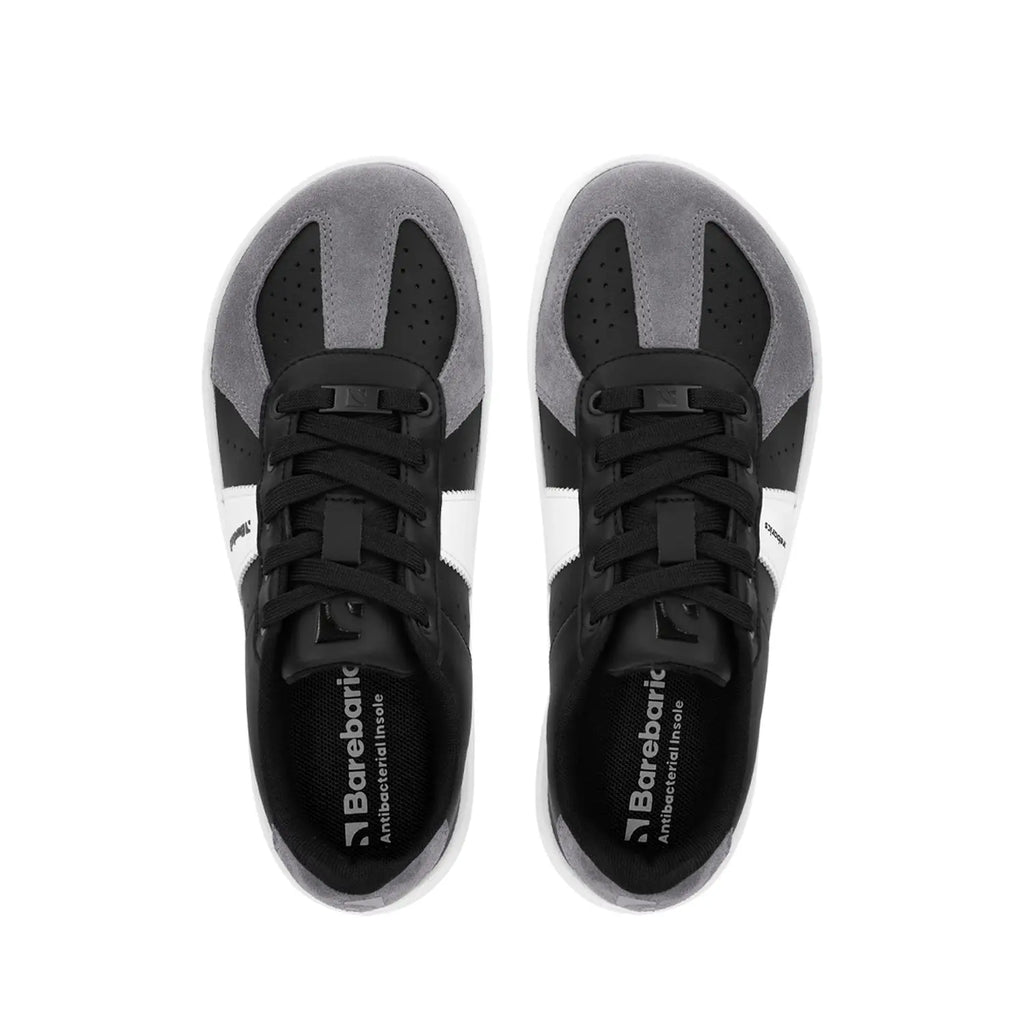 Barebarics - Icara Black & Dark Grey – Zapatillas barefoot unisex negro