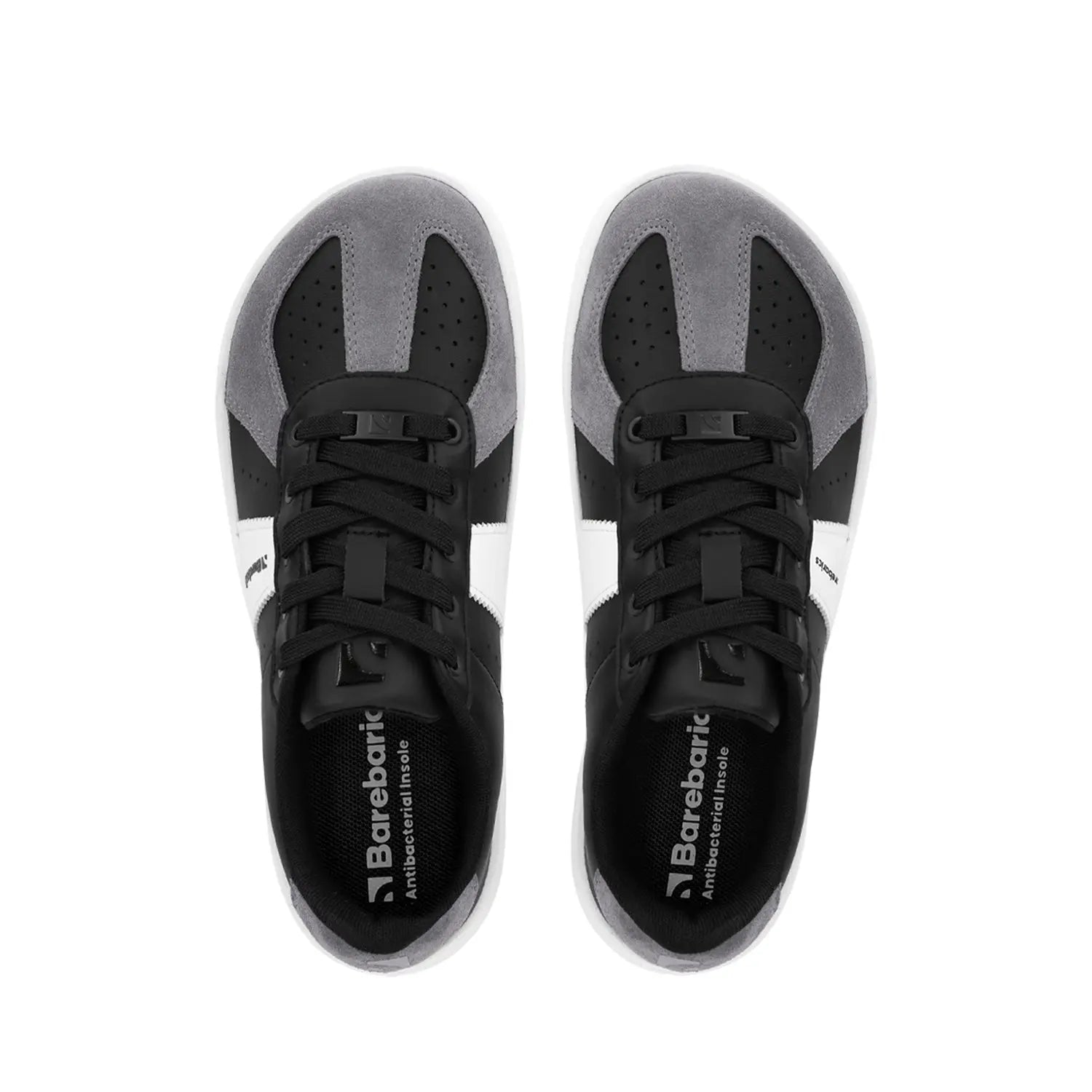 Barebarics - Icara Black & Dark Grey – Zapatillas barefoot unisex negro