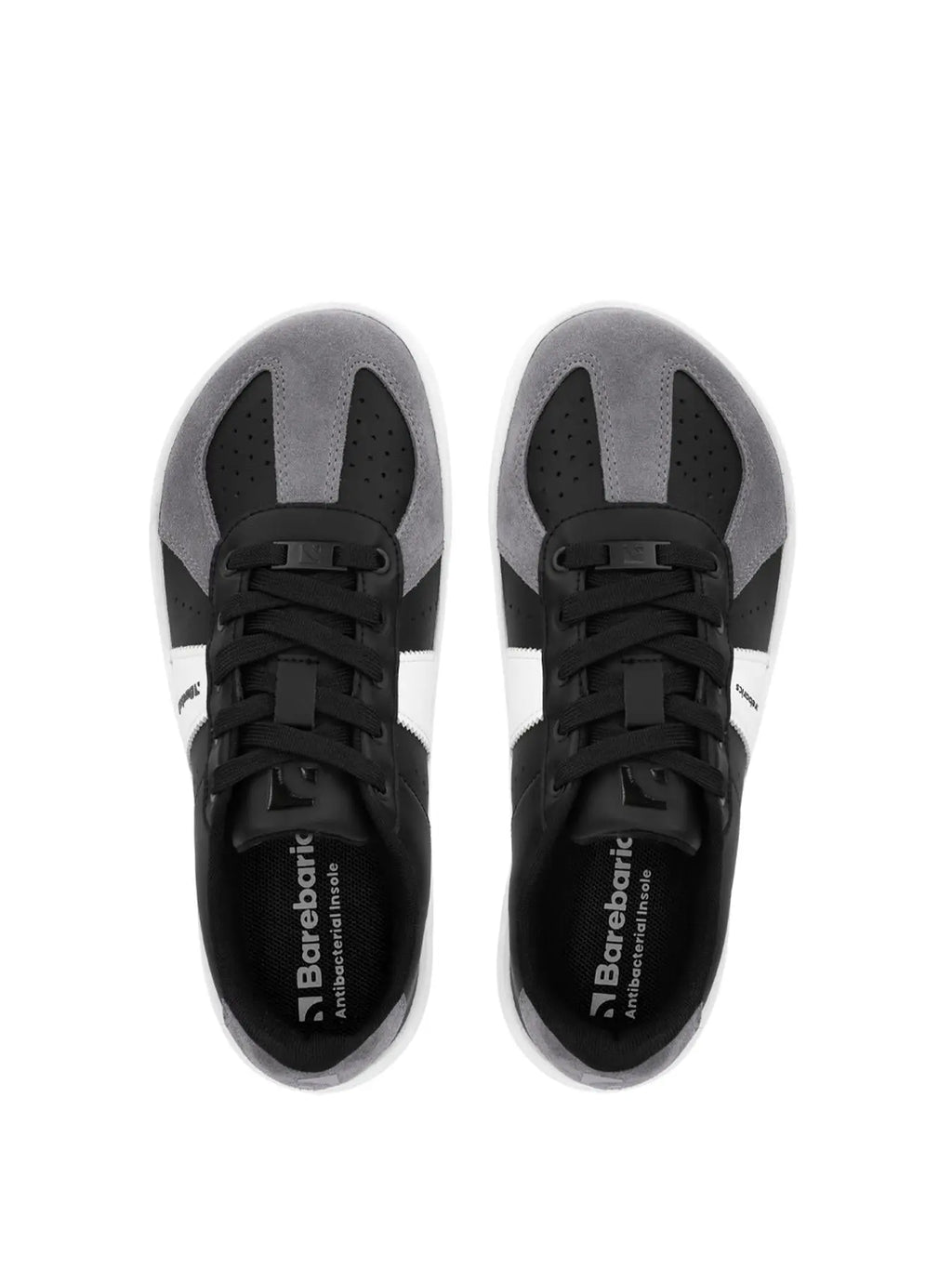 Barebarics - Icara Black & Dark Grey – Zapatillas barefoot unisex negro