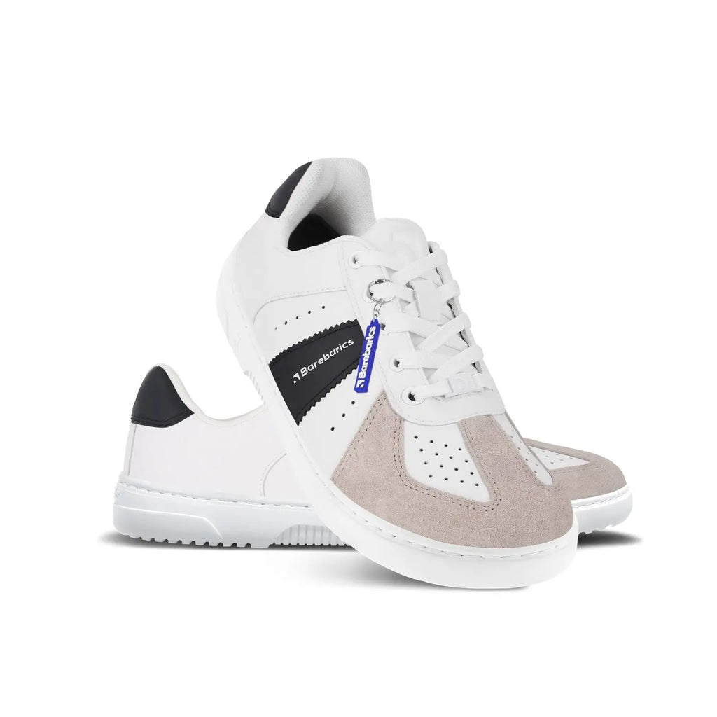Barebarics - Icara White & Beige – Zapatillas barefoot unisex blanco y beige