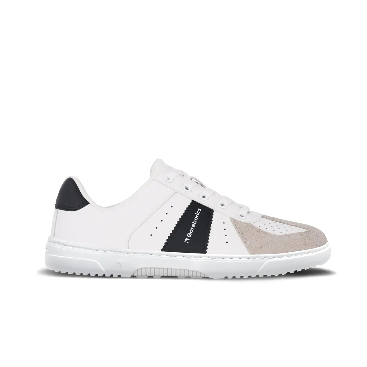 Barebarics - Icara White & Beige – Zapatillas barefoot unisex blanco y beige