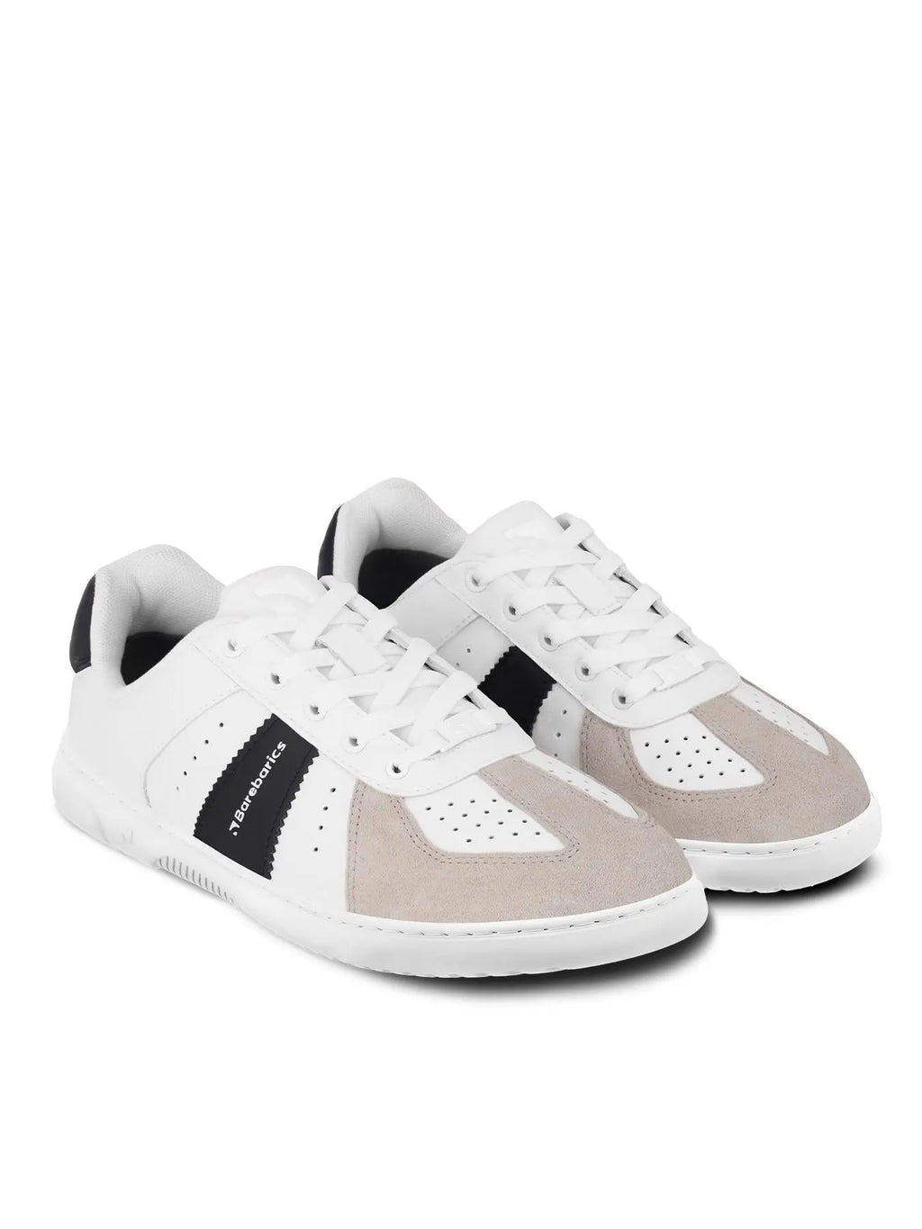 Barebarics - Icara White & Beige – Zapatillas barefoot unisex blanco y beige