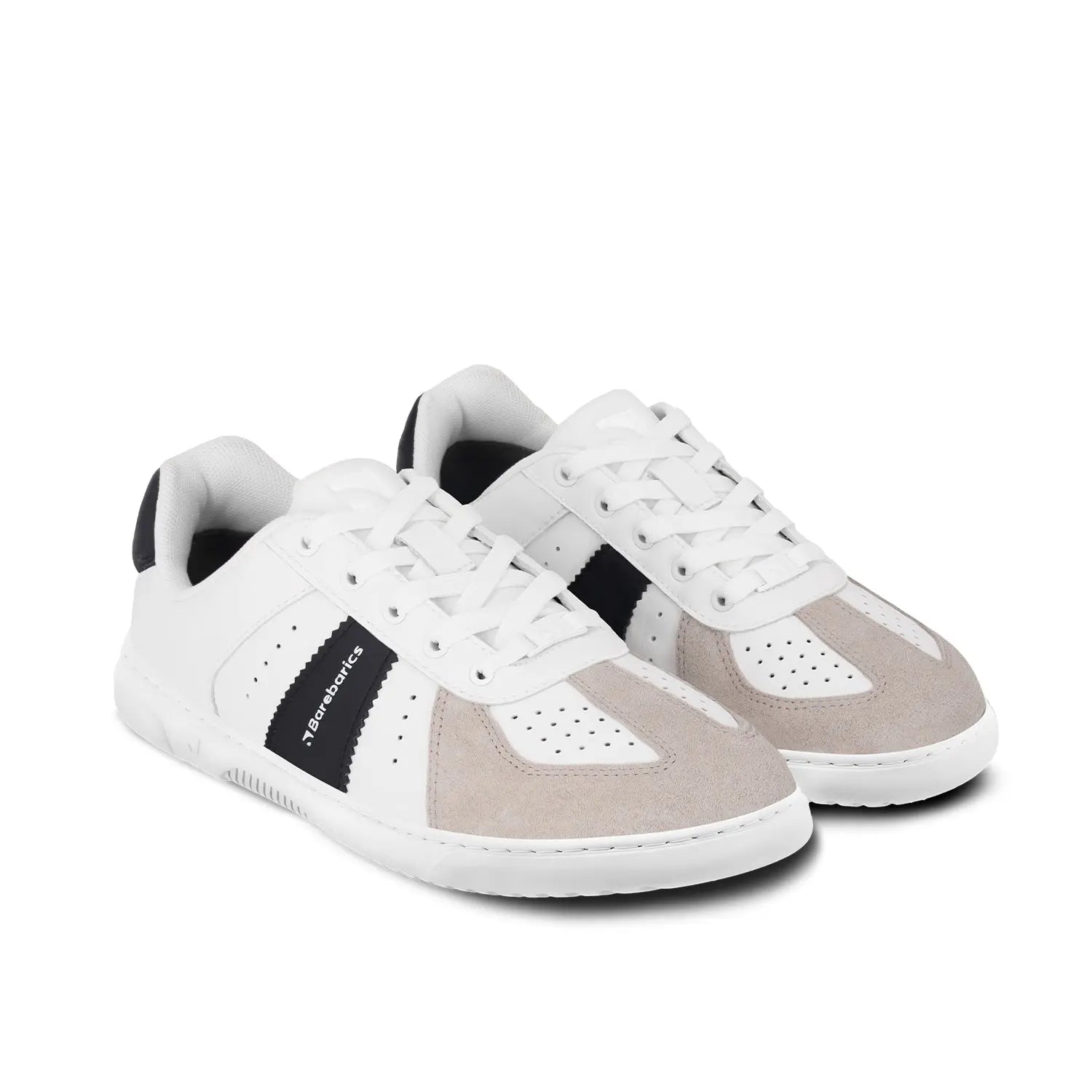 Barebarics - Icara White & Beige – Zapatillas barefoot unisex blanco y beige