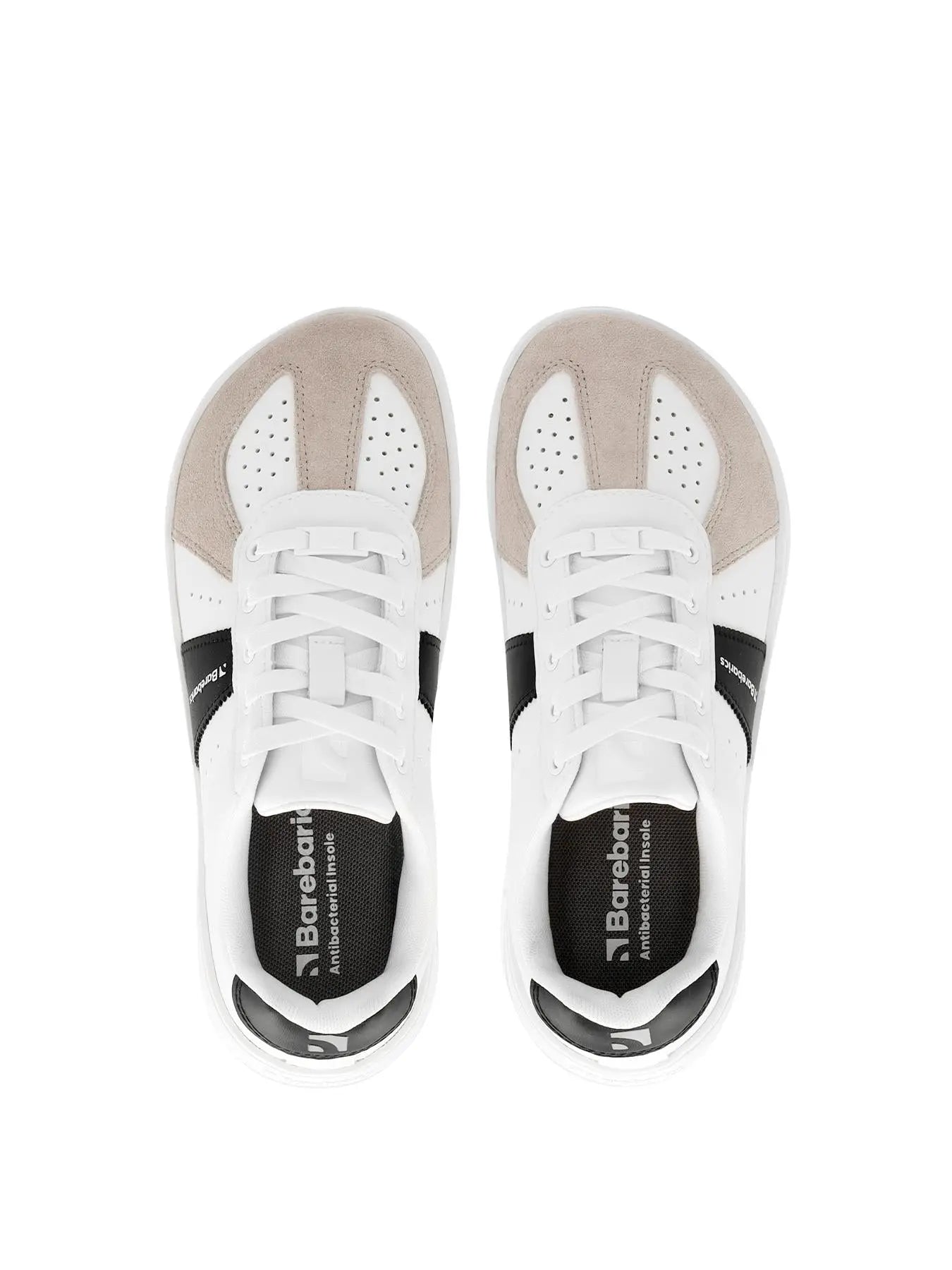 Barebarics - Icara White & Beige – Zapatillas barefoot unisex blanco y beige