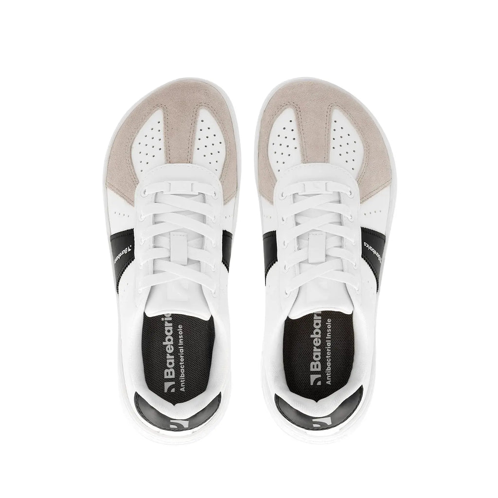 Barebarics - Icara White & Beige – Zapatillas barefoot unisex blanco y beige