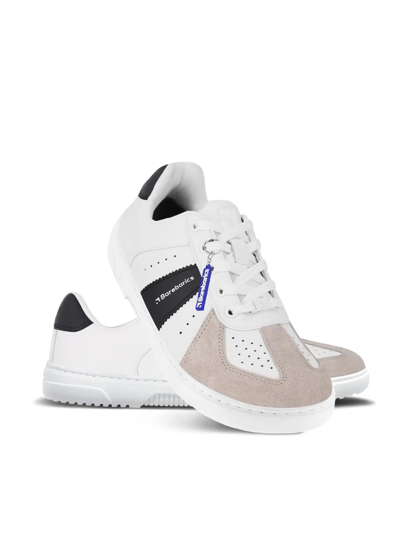 Barebarics - Icara White & Beige – Zapatillas barefoot unisex blanco y beige