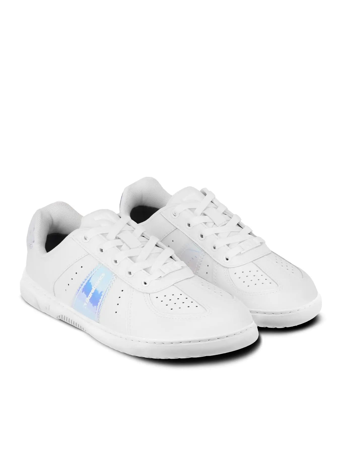 Barebarics - Icara White & Pastel Iridescent – Zapatillas barefoot unisex blanco