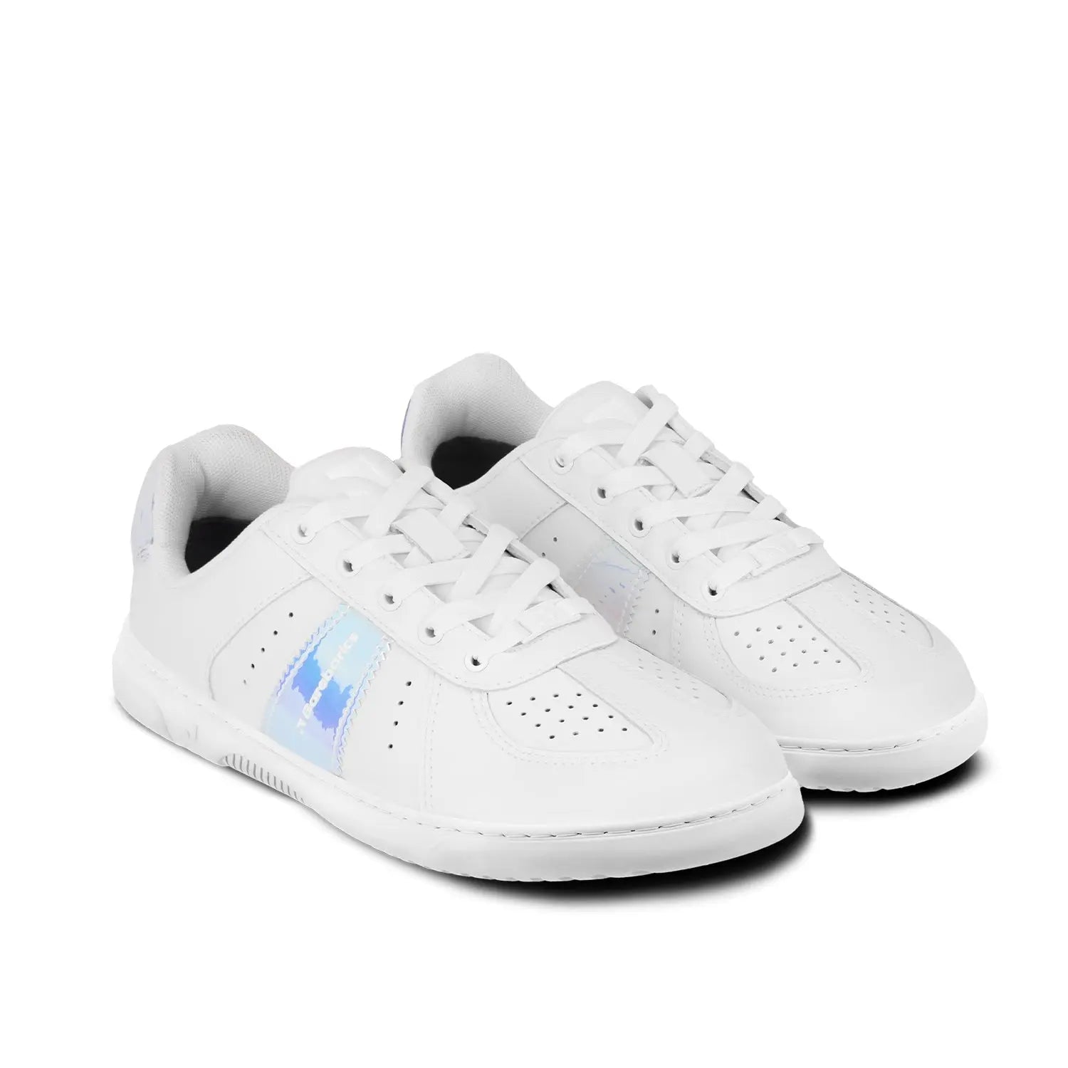 Barebarics - Icara White & Pastel Iridescent – Zapatillas barefoot unisex blanco