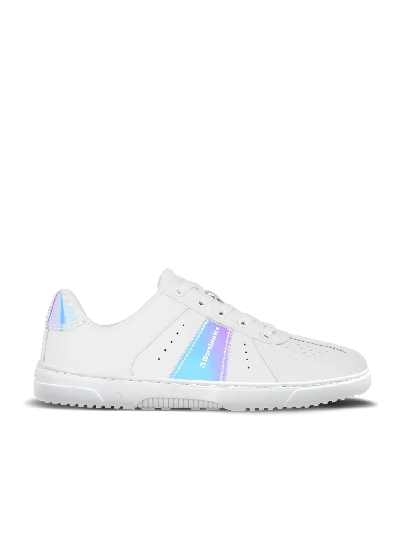 Barebarics - Icara White & Pastel Iridescent – Zapatillas barefoot unisex blanco