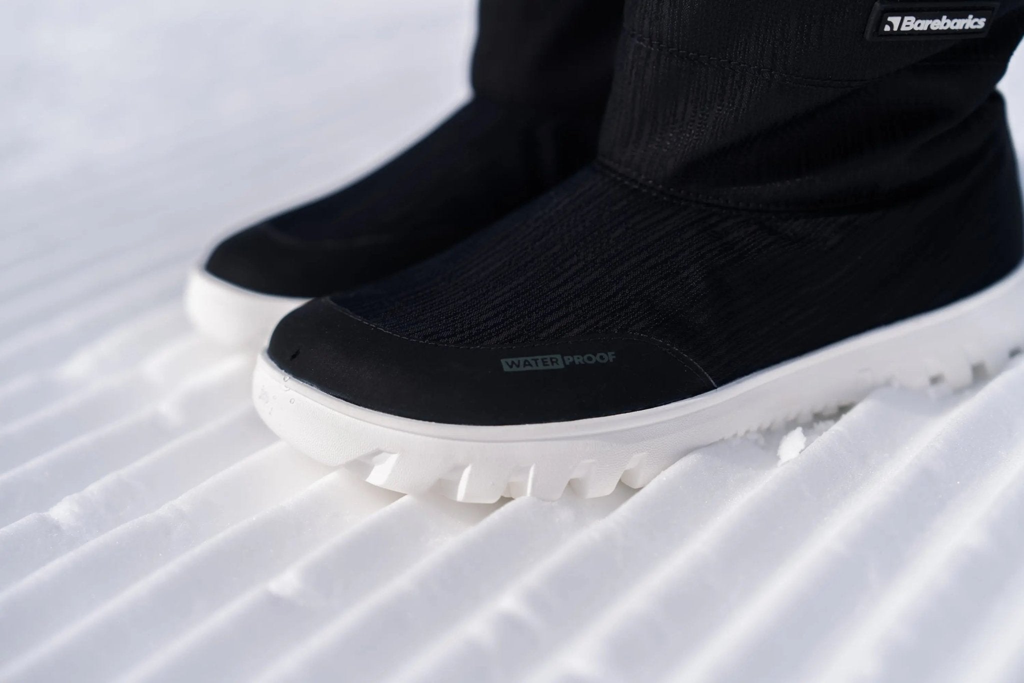 Barebarics - PolarStride Noir - Bottes de neige barefoot