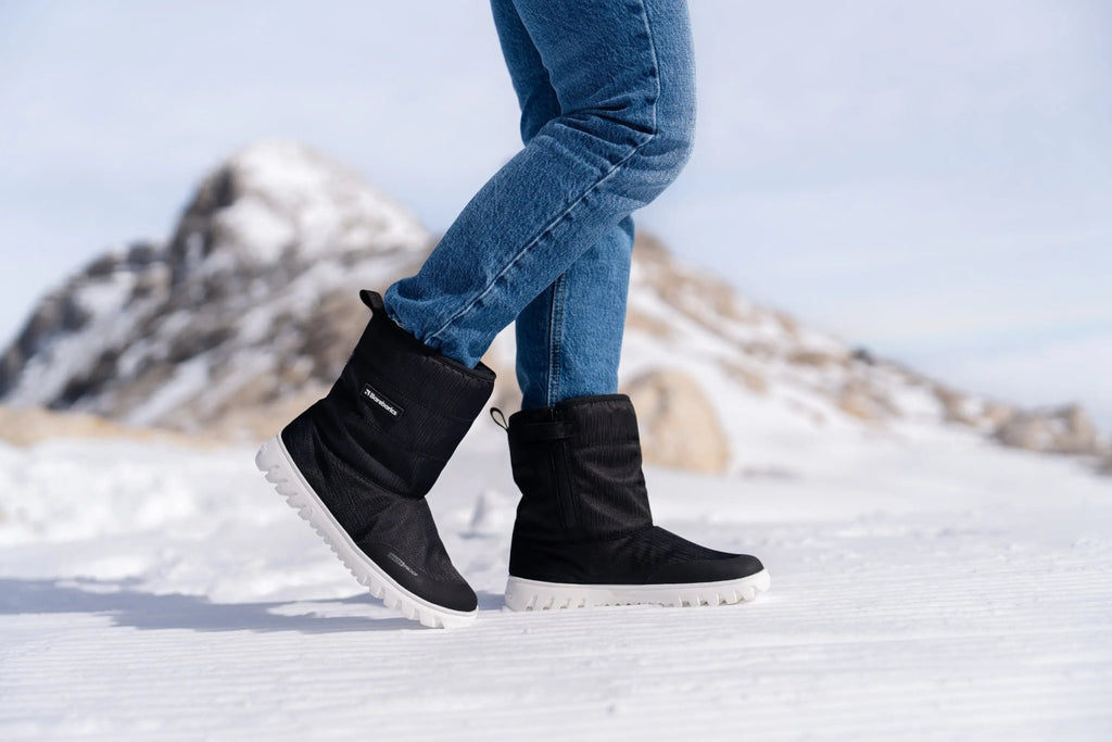 Barebarics - PolarStride Noir - Bottes de neige barefoot