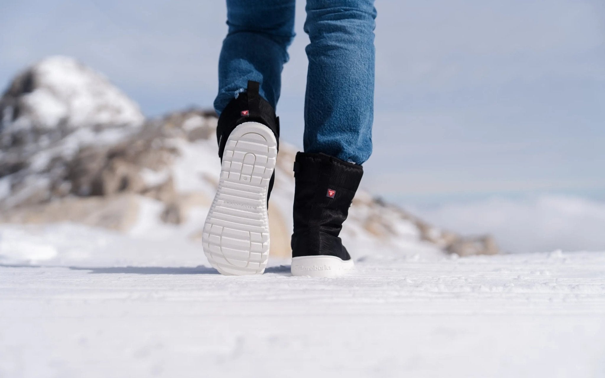 Barebarics - PolarStride Noir - Bottes de neige barefoot