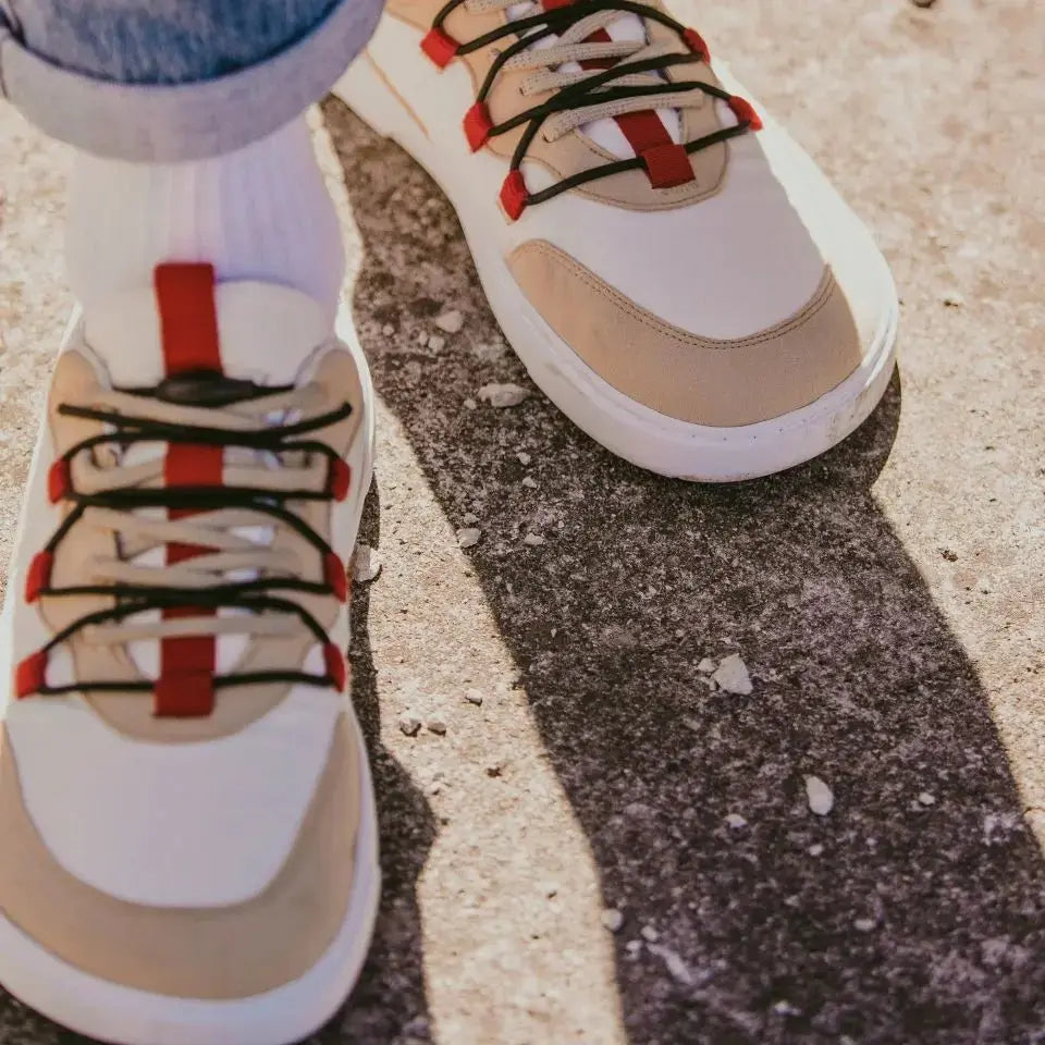 Barebarics - Revive Beige & White - Zapatillas barefoot unisex