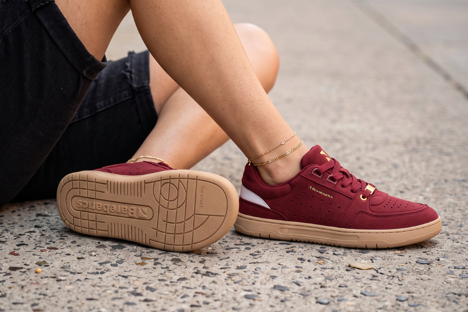 Barebarics - Wave 2.0 Burgundy - Sapatilhas barefoot unissexo