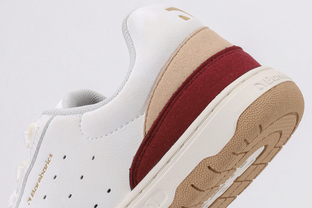 Barebarics - Wave 2.0 White & Burgundy - Zapatillas barefoot unisex
