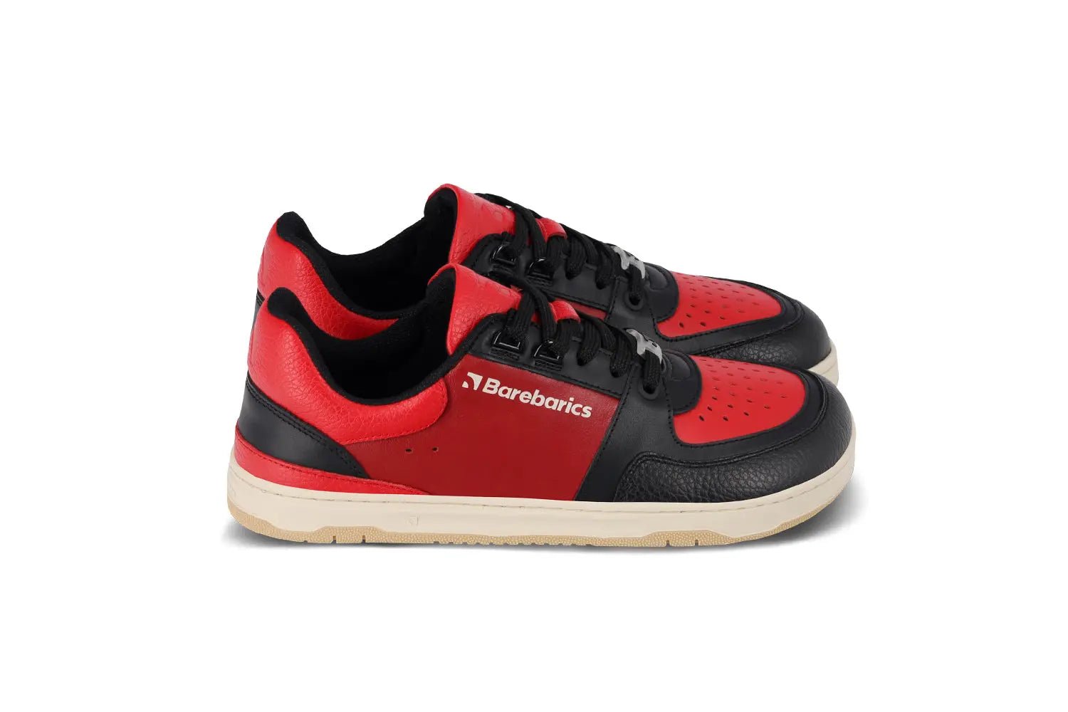 Barebarics - Wave Black & Red - Zapatillas barefoot unisex negro y rojo