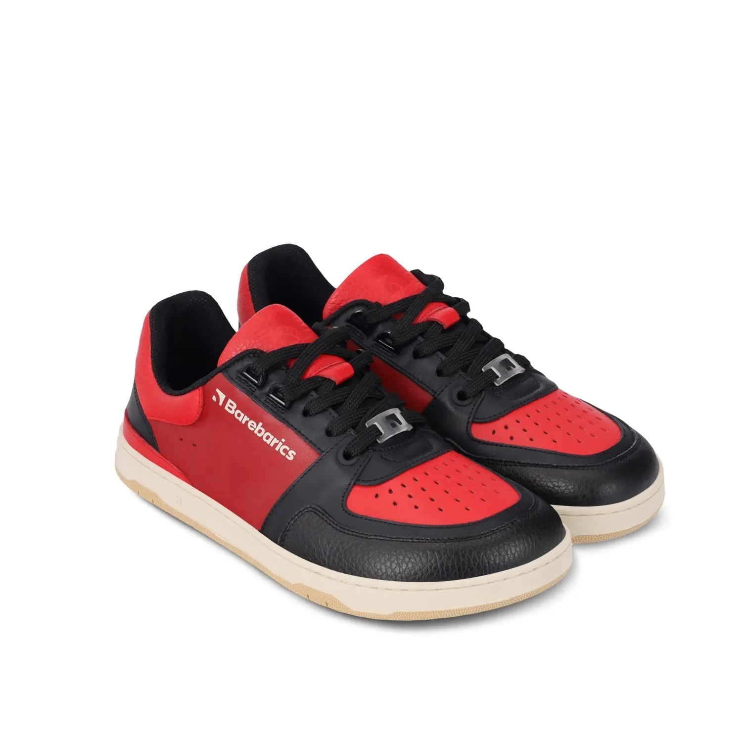 Barebarics - Wave Black & Red - Zapatillas barefoot unisex negro y rojo