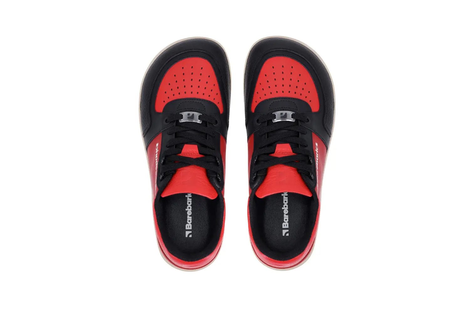 Barebarics - Wave Black & Red - Zapatillas barefoot unisex negro y rojo