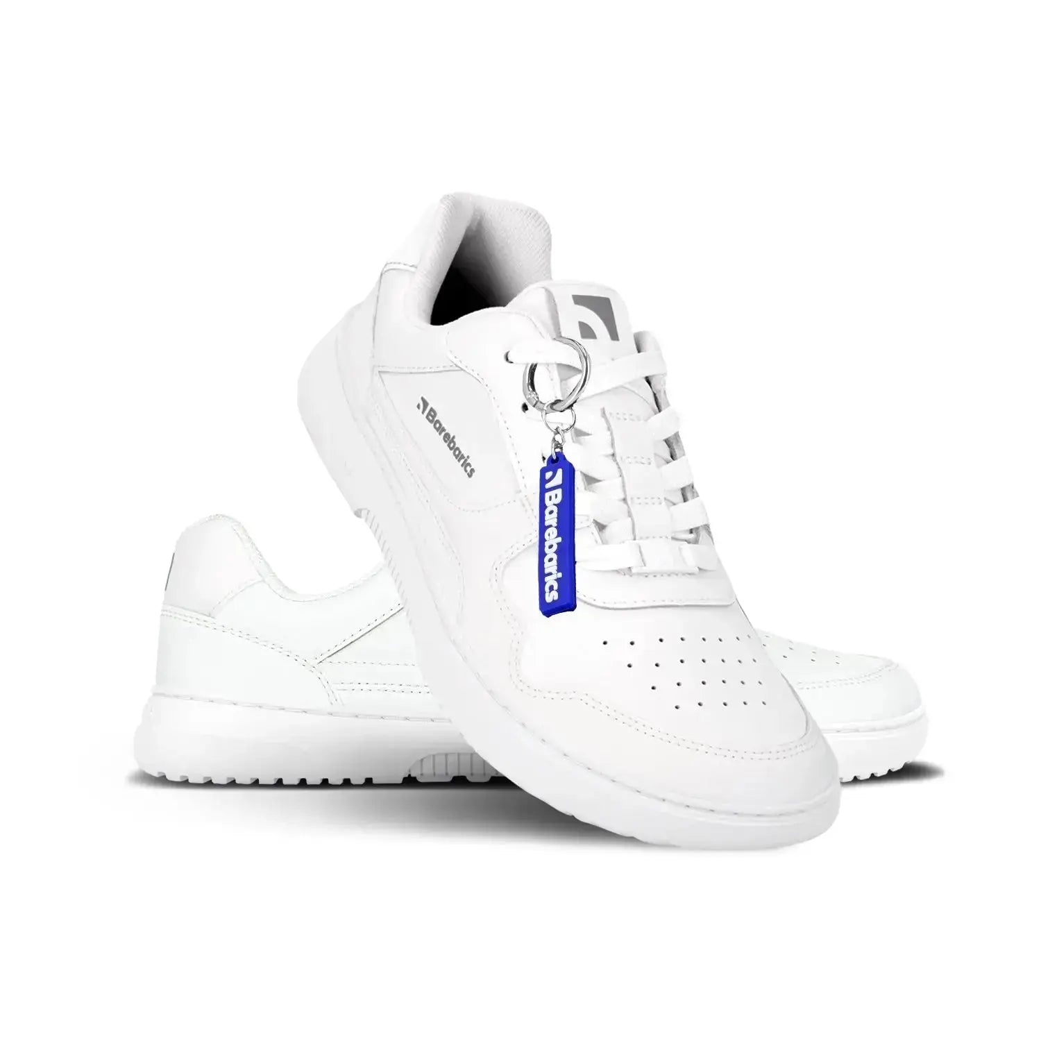 Barebarics - Zing All White Leather - Zapatillas barefoot unisex blancas