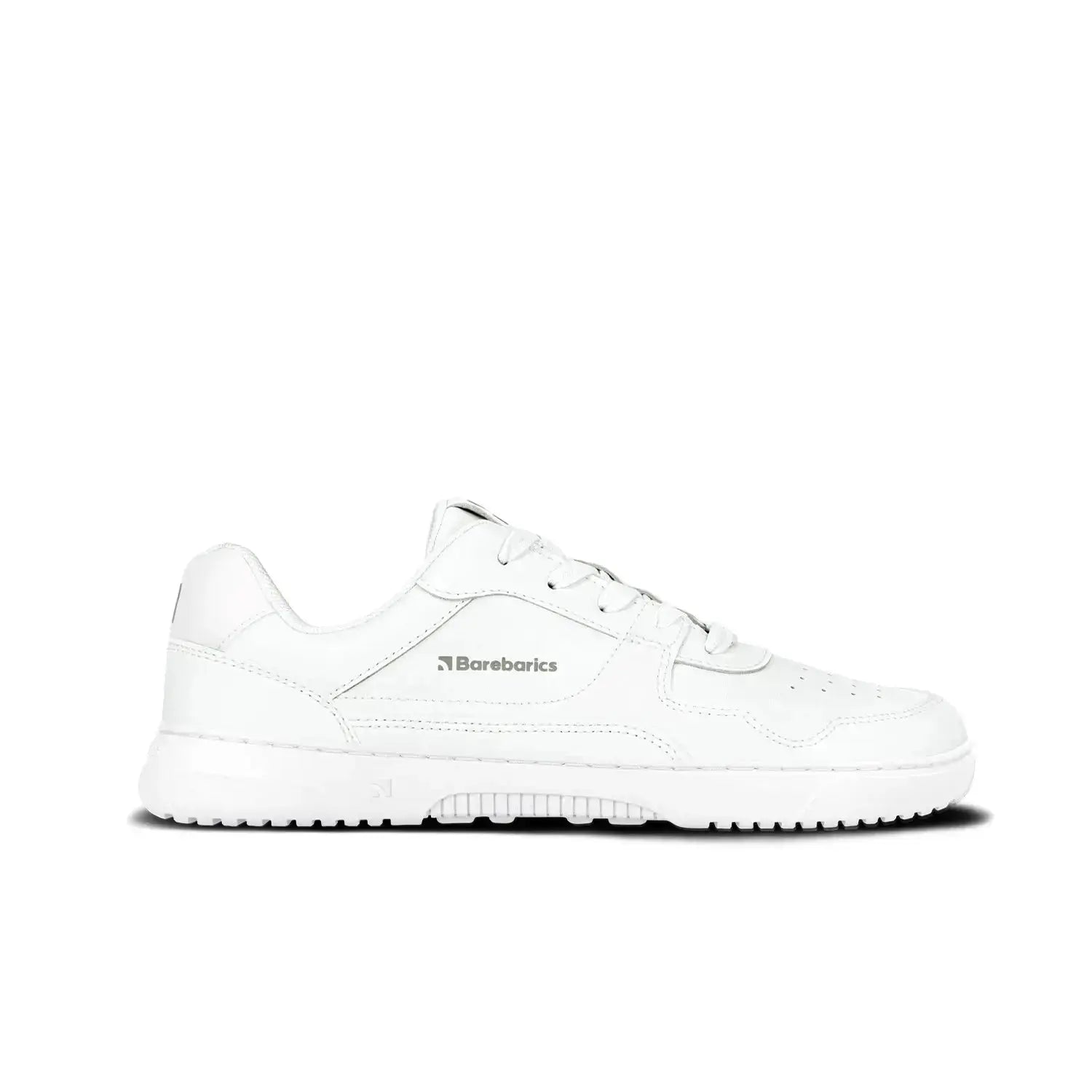 Barebarics - Zing All White Leather - Zapatillas barefoot unisex blancas