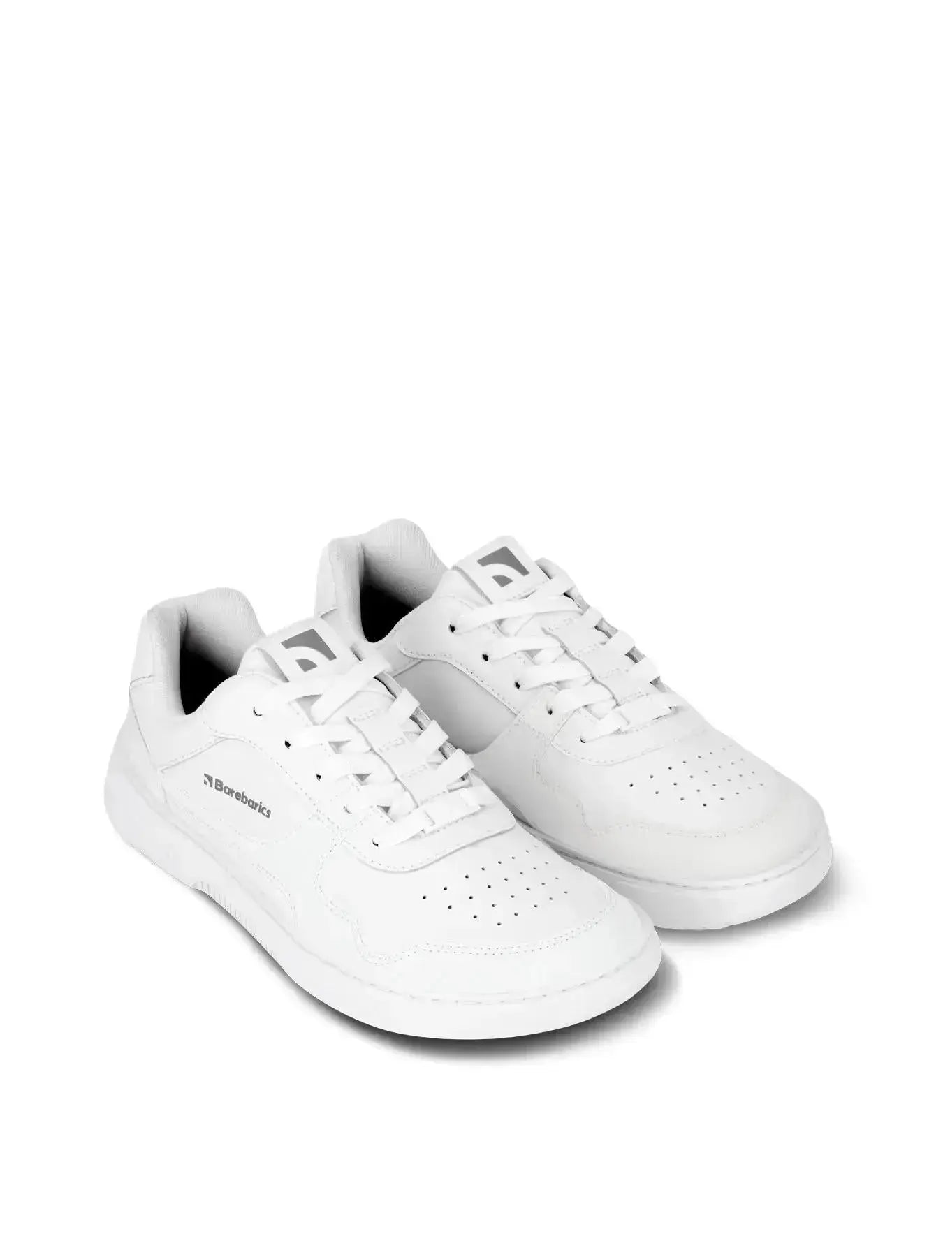 Barebarics - Zing All White Leather - Zapatillas barefoot unisex blancas