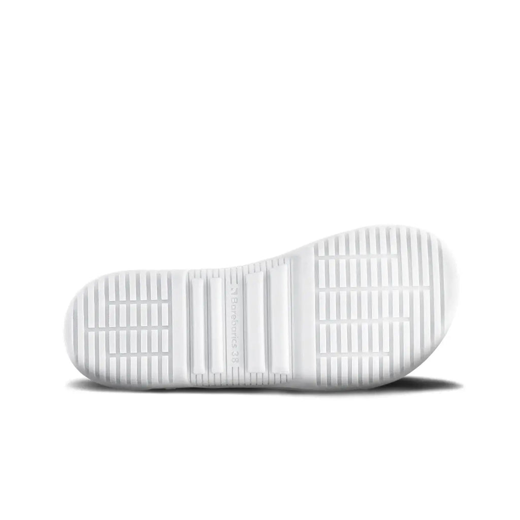 Barebarics - Zing All White Leather - Zapatillas barefoot unisex blancas