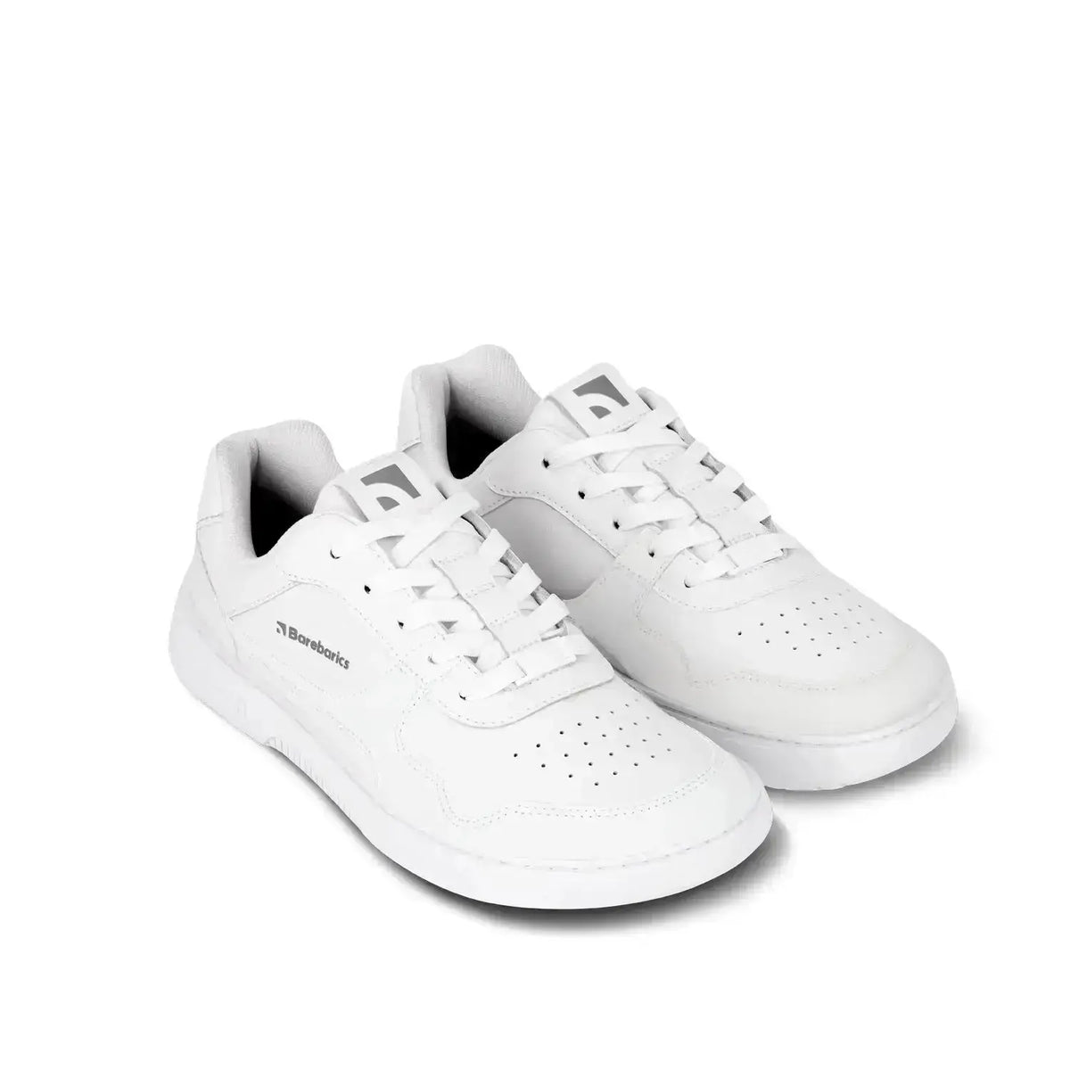 Barebarics - Zing All White Leather - Zapatillas barefoot unisex blancas