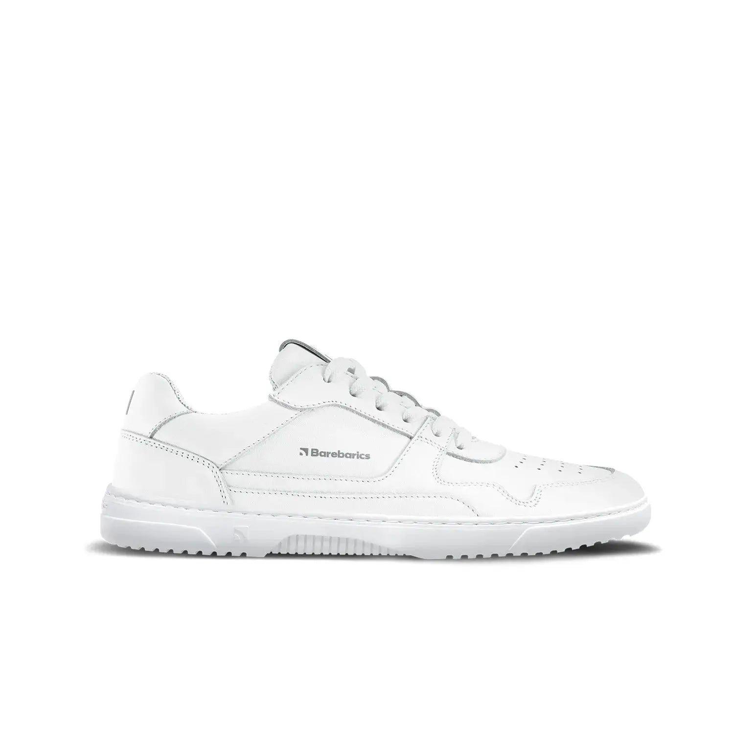 Barebarics - Zing All White Leather - Zapatillas barefoot unisex blancas
