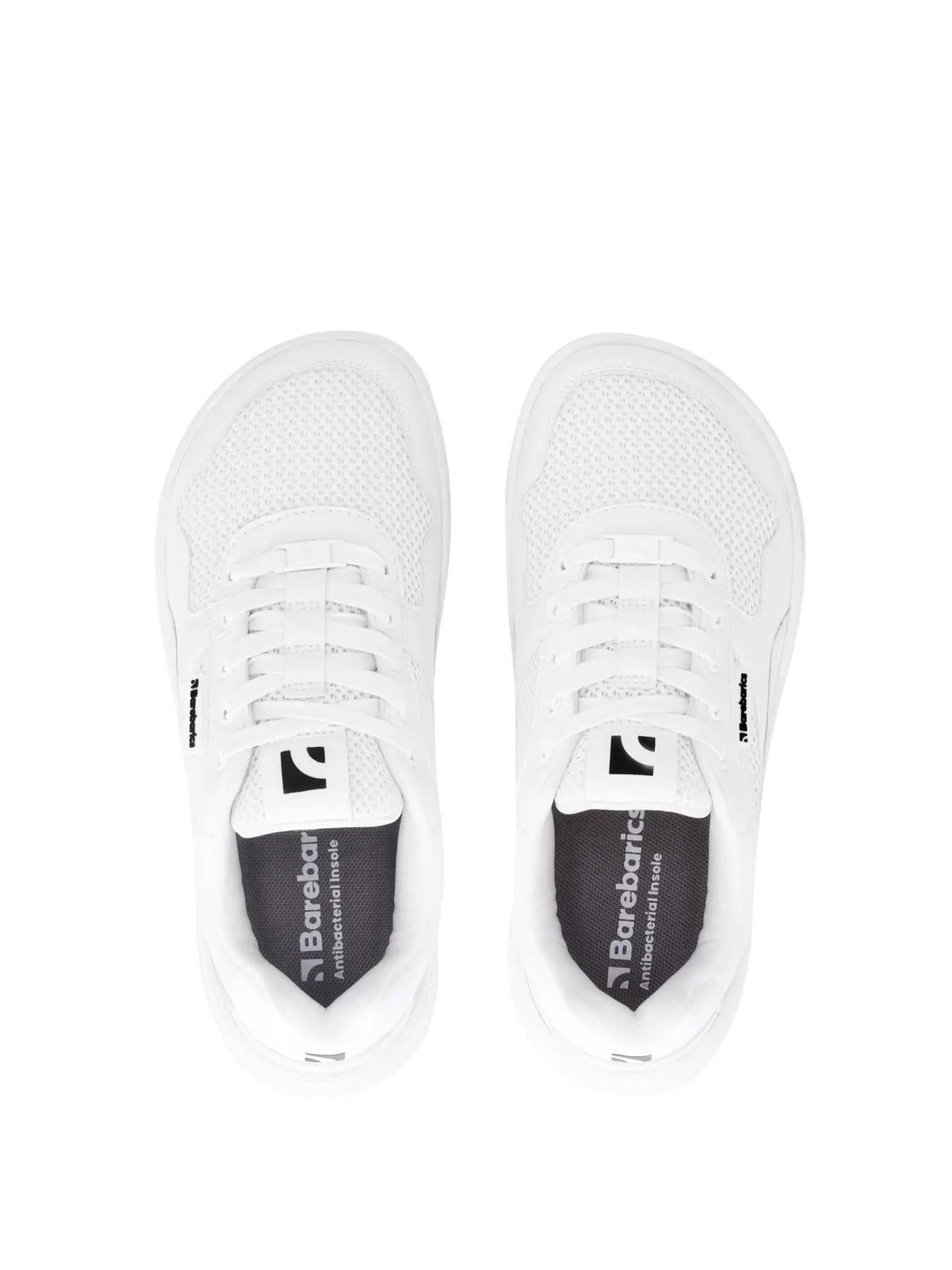 Barebarics - Zing Fresh All White – Zapatillas barefoot frescas unisex blancas