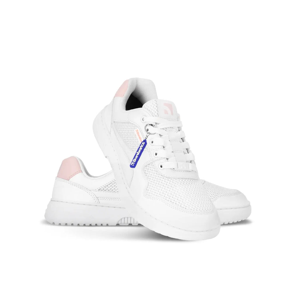 Barebarics - Zing Fresh White & Coral Pink - Zapatillas barefoot frescas unisex rosas