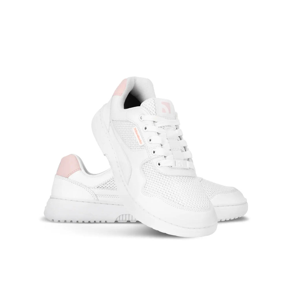 Barebarics - Zing Fresh White & Coral Pink - Zapatillas barefoot frescas unisex rosas