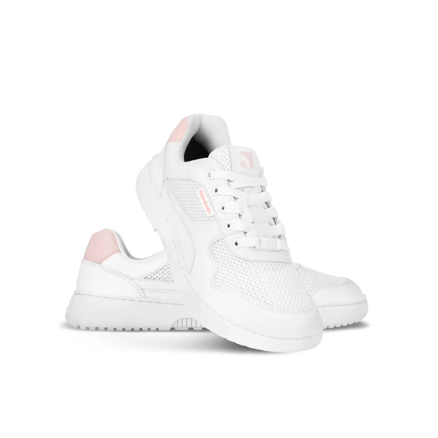 Barebarics - Zing Fresh White & Coral Pink - Zapatillas barefoot frescas unisex rosas