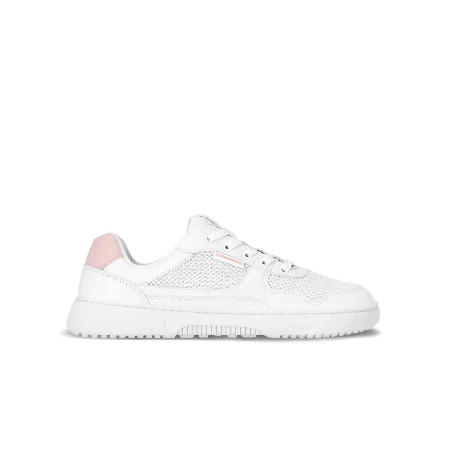Barebarics - Zing Fresh White & Coral Pink - Zapatillas barefoot frescas unisex rosas