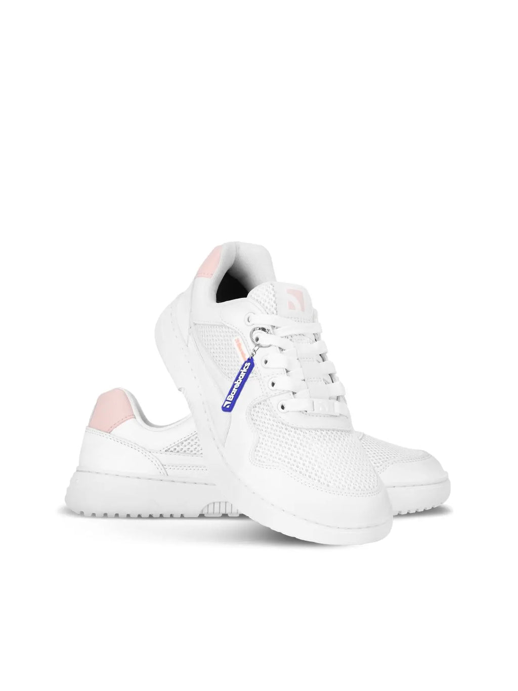 Barebarics - Zing Fresh White & Coral Pink - Zapatillas barefoot frescas unisex rosas