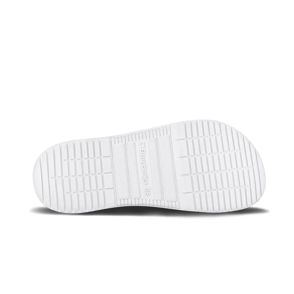 Barebarics - Zing Fresh White & Silver - Zapatillas barefoot frescas unisex blanco y plata