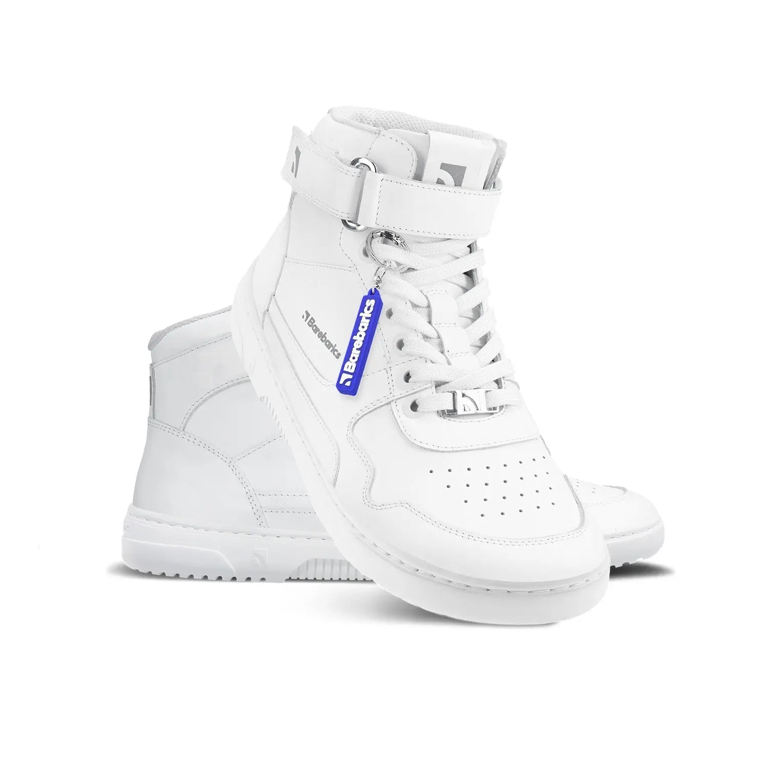 Barebarics - Zing High Top Tout Blanc Cuir - Bottines barefoot T40